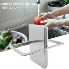Stainless Steel Garbage Flap Lid Trash Bin Cover Flush Built-In Balance Swing Flap Garbage Lid For Kitchen Counter Top A - Multicolor - View 3