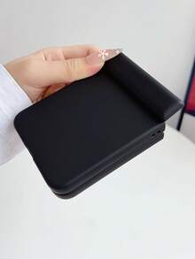 Galaxy Z Flip 7/Z Flip6/Z Flip 5/5G Luxury Shockproof Matte Magnetic Phone Case, Sturdy Back Cover Protective Shell - Black - View 5
