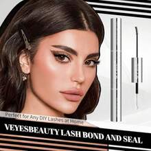 Lash Bond and Seal Waterproof 2 in 1 Cluster Lash Glue for Eyelash Extensions Long Lasting Strong Hold Individual Eyelash Glue for DIY Lash Extensions Self Use at Home 7ml+7ml - como en la foto - Ver 7