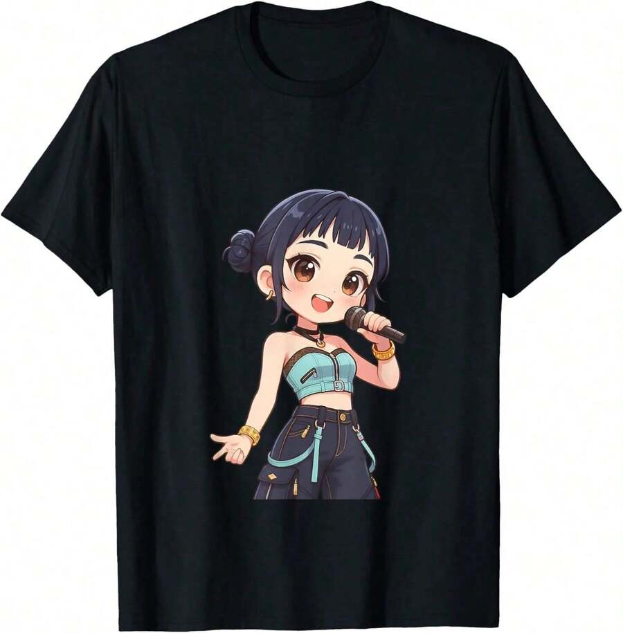 Hunters Group Pose T-ShirtBack-To-School, Personalized, Designer Style, Matching Outfits For Parents And Children, Matching Outfits For Sisters, Men's And Women's T-Shirts, Boys' And Girls' T-Shirts.Valentine's Day Gifts,St. Patrick's Day Gift, Happy Easter Gift. - 黑色 - 查看 1