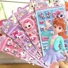 Cute Cartoon Animal 3D Bubble Stickers, DIY Phone Case, Scrapbooking Vivid Stickers For Kids - Multicolor - View 2