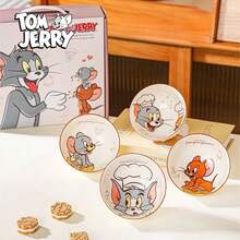 TOM AND JERRY. Bộ bát sọc chính hãng, bát súp dễ thương, bát cơm, đồ dùng gia đình, quà tặng. - Nhiều màu - Xem 7