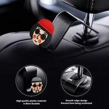 2pcs Unisex Fashion Glasses Hooks, Creative Funny Seat Back Hooks, Multifunctional Rear Seat Storage Rack, Birthday And Holiday Gifts - Couple Chair Hooks - View 6