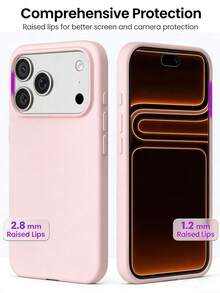 液态硅胶三层全包覆软壳保护套，兼容 17、17 Air、17 Pro、17 Pro Max，具有防震、防刮擦超细纤维内衬功能，也适用于 11、12 Mini、13、16 Pro Max、15、14、7、8 Plus、XS Max、XR、X/XS。 - 灰粉 - 查看 4