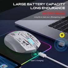 T38 双模无线蓝牙电脑游戏可充电静音鼠标 - 查看 5