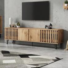 Television Stands & Entertainment Centers - Natural Wood - View 7