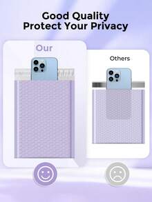 20个紫色气泡信封袋，带衬垫气泡信封，紫色自粘气泡袋，适用于小型企业，信封运输，包装袋，带衬垫信封，邮寄信封，运输用品，适用于书籍、衣物、包裹、单件物品递送，小型企业包装，气泡信封，带衬垫信封，加厚透明气泡袋，泡沫气泡内衬。 - 淡紫色 - 查看 8