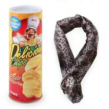 Creative Potato Chip Bucket Spring Snake Prank Toy, April Fool's Surprise Funny Gag Gift, Realistic Snake Funny Prop, Suitable For Birthday, Halloween, Theme Party, Gathering Games, Short Video Shooting, Prank Supplies, Fun Gift For Friends And Teenagers - Multicolor - View 13