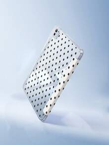 Polka Dot A Cute Cartoon Polka Dot Dual-Sided Acrylic Transparent Crystal Back Cover, Shock-Proof, Compatible With Ipad 7th, 8th, 10th Generation (10.2 Inch), Built-In Pencil Slot, Support Sleep/Wake Function, Ideal Gift Choice - Multicolor - View 3