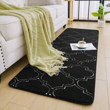 Chicrug - Alfombra geométrica moderna para recámara 2 x 6 pies espuma viscoelástica para interior pasillo de pasillo alfombra esponjosa para sala de estar mesita de noche decoración para - Pasillo de 6 x 2 - Ver 3