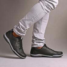 Men's Casual Sneakers - Lightweight, Soft, Comfortable, Non-Slip, Easy To Put On With Elastic - Ideal For Everyday Wear, Work, Parties, Weddings, And Special Occasions - 黑色 - 查看 1