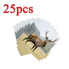 5/15/25 tờ giấy bia bắn cung ngoài trời, bia bắn ná, kích thước 40x40cm. - trắng - Xem 5