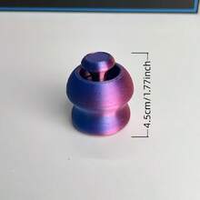 1 pieza Juguete de alivio de presión de dedos impreso en 3D, diseño portátil, juguete de alivio de estrés de tamaño de bolsillo adecuado para el escritorio de la oficina, regalo perfecto para varios festivales y fiestas - Multicolor - Ver 8