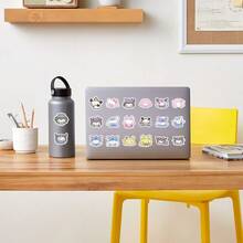 SANRIO 103张混合贴纸 卡通像素风格 旋律兔贴纸 适用于笔记本电脑、手提箱 防水贴纸 礼品贴纸 - 彩色 - 查看 6