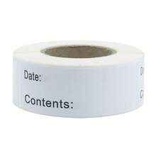 125 Sheets/Rol Food Labels, Suitable For Refigerators Jam Jars, And Food Storage, Paper Name Labels, Category Labels, Price Labels, Numbered Category Labels - White - View 4