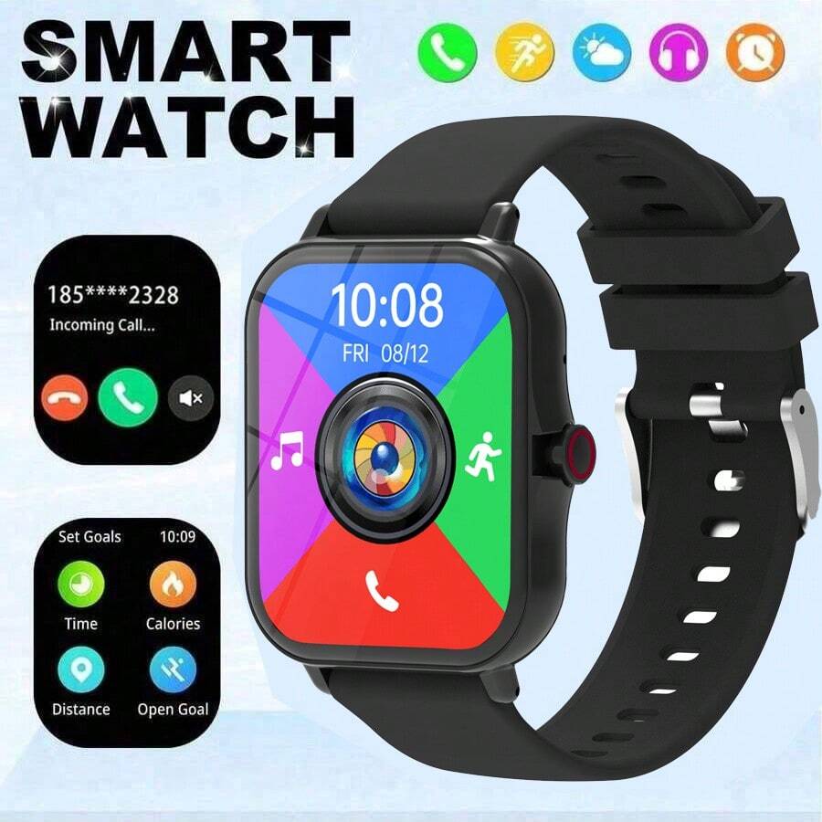 Nuevo reloj inteligente de alta definición y pantalla táctil completa, con función de llamada inalámbrica (marcación, respuesta), gran variedad de esferas de reloj, monitoreo deportivo, notificación de mensajes, recordatorio de múltiples aplicaciones, compatible con teléfonos Android e iOS, el regalo perfecto para hombres y mujeres - Multicolor - Ver 1