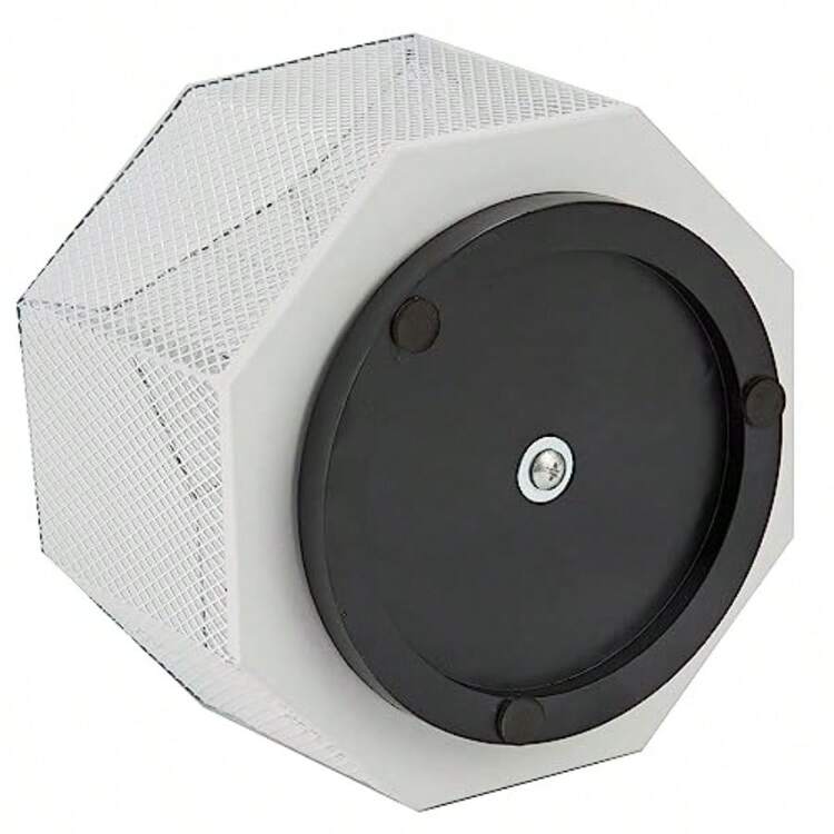 Annova - Organizador de computadora de malla giratorio con 5 compartimentos para caramelos/bolígrafos oficina suministros de arte almacenamiento aula hogar blanco - Blanco - Añade 5
