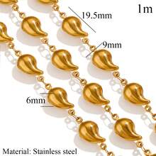 1M Stainless Steel Hip-Hop Punk Hollow Ocean Shell Beach Party DIY Jewelry Necklace Bracelet Jewelry Making Suitable For Women To Wear - Shell Chain - View 16