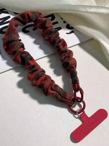 1条INS风图案手机挂绳，弹性绳，可爱女生腕带，防丢CCD钥匙扣吊坠 - 彩色 - 查看 8