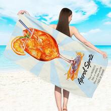 Khăn tắm biển siêu mềm làm từ sợi microfiber, họa tiết tranh màu nước Aperol Spritz, thích hợp sử dụng tại nhà, phòng tắm, du lịch ngoài trời, thấm hút cực tốt và nhanh khô, món quà tuyệt vời cho sinh nhật, phụ nữ, yoga, bơi lội, chạy bộ, cắm trại, hoặc dùng như khăn choàng. - A - Xem 9
