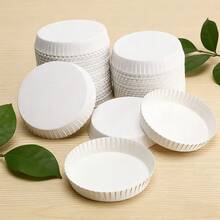 200pcs Compostable Paper Cup Lids, 100% , Choice For Cafes, Schools And Homes, Camping Supplies, Party Supplies, Friend Gatherings, Family Dinners - Multicolor - View 5
