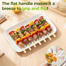 300 Pcs 4.7 Inch Bamboo Appetizer Skewers Cocktail Picks For Food Charcuterie Party Toothpicks Decorative Drink Sticks - 1 - 查看 4