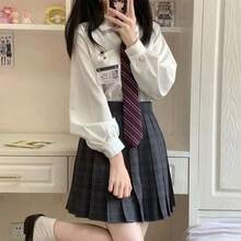 1 chiếc cà vạt sọc màu đỏ tía dành cho nữ, thích hợp làm quà tặng kèm áo sơ mi. - Màu Đỏ Sâu - Xem 4