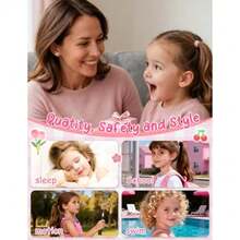 FIASASO Hypoallergenic Flat Back Earrings for Girls Toddler Women 10 Pair Surgical Stainless Steel Screw Back Stud Earrings for Sensitive Ears Cute Flower Butterfly Stud Earring Screwback Girl Earrings Toddler Jewelry age over 4 years old - Plata - Ver 7