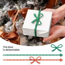 多功能蝴蝶结绑带，礼品包装带，窗帘绑带，零食花束封口带，电线整理器 - 彩色 - 查看 5