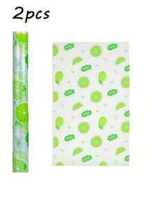 6pcs Waterproof Refrigerator Mats, Household Drawer Liners, Shelf Liners, Anti-Moisture, Lemon Pattern, Anti-Slip, Washable And Reusable. Made Of EVA Material With Novelty Lemon Design. Suitable For Refrigerator And Kitchen Decor. Can Also Be Used As Refrigerator Mats, Drawer Liners, Shelf Liners, Tablecloths, Shoe Cabinet Liners And Cabinet Liners. Valentine's Day Gift, Home Supplies, Kitchen Supplies - Multicolor - View 10