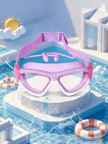 1 cặp kính bơi người lớn, tầm nhìn siêu rõ, chống sương mù, thiết kế gọng lớn, chất liệu silicon chống sương mù và chống thấm nước, bao gồm nút bịt tai, phù hợp cho nhiều hoạt động bơi lội, tập luyện và giải trí, cũng là một món quà tuyệt vời cho kỳ nghỉ, vật dụng cần thiết cho hồ bơi, du thuyền, phao bơi, đồ chơi hồ bơi - Nhiều màu - Xem 4