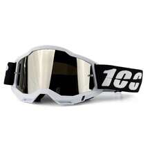 Newest 100 Motorcycle Goggles For Men Motocross Sunglasses Safety Protective MX Night Vision Helmet Goggles Driving Glasses - BK-BLUE - 查看 3