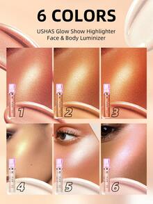 USHAS 多用途高光液，面部及身体提亮液，修容提亮三效合一，轻盈不卡粉，打造透亮光泽，全身均可使用 - #05 - 查看 5