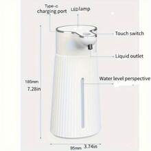 400ml Automatic Foam Soap Dispenser, Wall-Mounted, 2 Modes Adjustable, Contactless Rechargeable Electric Liquid Soap Dispenser, Suitable For Commercial Or Home Use - M9 - View 7