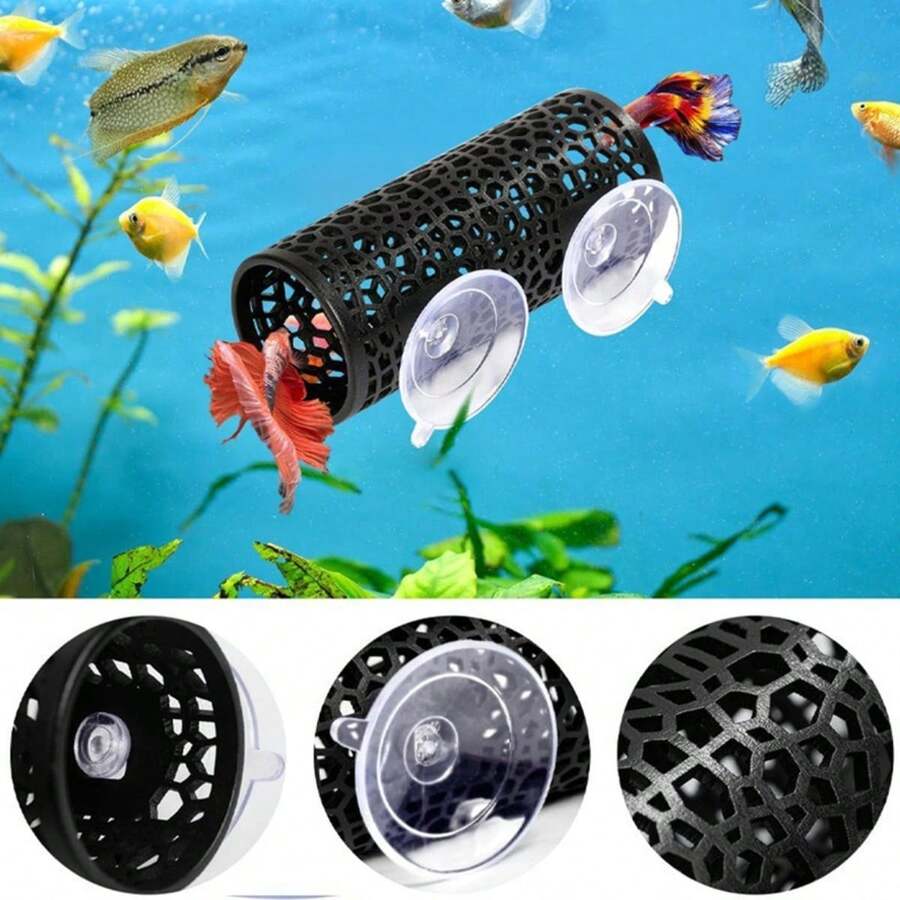 Đồ chơi đường hầm cho cá cảnh, hang trú ẩn và sân chơi cho cá Betta, thích hợp cho cá Betta, cá Guppy và các loài cá sống ở đáy. - nhiều màu - Xem 1