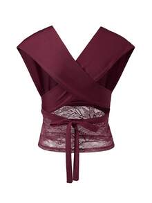 Women Tank Tops & Camis - 酒紅色 - 查看 3