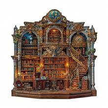 1 bộ ghép hình bằng gỗ hình hiệu sách phong cách Gothic Revival, đồ chơi ghép hình bằng gỗ hình động vật bất đối xứng, quà tặng trò chơi độc đáo cho bữa tiệc, tranh ghép hình trang trí, tranh ghép hình ma thuật để bàn, tranh ghép hình giáo dục đặc sắc cho trẻ em, quà tặng ngày lễ, tranh ghép hình bằng gỗ cho người lớn, quà tặng tựu trường, quà tặng Ngày của Mẹ, quà sinh nhật - Nhiều màu - Xem 5