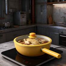 Ceramic Non-Stick Pan, Healthy Small Square Pan, Mini Wok, Home Use Wear-Resistant Flat Bottom Non-Stick Pan - View 5