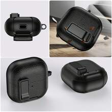 1 pieza Funda protectora con hebilla de bloqueo y soporte para los auriculares inalámbricos Bluetooth FreeClip 2, de silicona suave anti-caídas, modelo nuevo - Multicolor - Ver 3