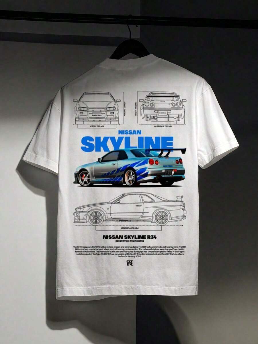 Camiseta unisex.Para hombres.Manga corta.Camisa T de manga corta.Ropa de primavera.Ropa de verano.Prenda de vestir.Prenda superior.Ancho.Silueta grande.Diseño con estampado.Regalo.Regalo.Estilo street.Primavera.Verano.Otoño.Invierno.Para hombres. - Blanco - Ver 1
