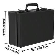6 Slots Graded Card Case Box For 600+ 35PT 3"X4" Toploaders Trading Sports Cards - Black - View 2