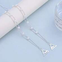 2条可调节甜美珍珠肩带，新娘礼服配饰，胸罩肩带 - 均碼 - 查看 9