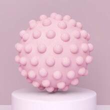 1pc TPR Textured Fascia Ball, Solid Muscle Relaxation 3 Colors Yoga Ball For Shoulder, Neck Massage - Multicolor - View 6