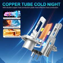 2个H7 H1 H4 H11 9005 9006 LED大灯灯泡，60000流明 240W 超亮 CANBUS 即插即用 LED 大灯和雾灯灯泡 - 安装简便 - M35 - 查看 6