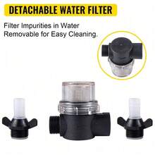 High Performance Deck Washdown Pump Kit 5.5 GPM 70 PSI Heavy Duty Marine Wash Pump For Boat Yacht Outdoor Deck Cleaning - Black - View 6