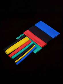 164pcs Heat Shrink Tubing Electrical Connectors, Insulation Protection Sleeves For Home & Outdoor Use, 2:1 Shrink Ratio, Multi-Size, Suitable For Electrical Connections, Great Gift - Multicolor - View 4