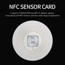 10Pcs NFC for Ntag215 Coin TAG Key 13.56MHz 215 Universal Label RFID Ultralight Tags Labels Phone - A - Übersicht 3