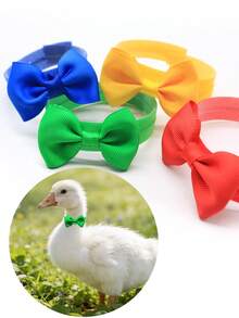 1/2/5pcs Poultry Bow Tie, Elegant Gentleman Farm Poultry Outfit, Perfect For Chickens, Ducks, Geese, Rainbow Color Bow Tie, Adjustable Size - Modular - View 8