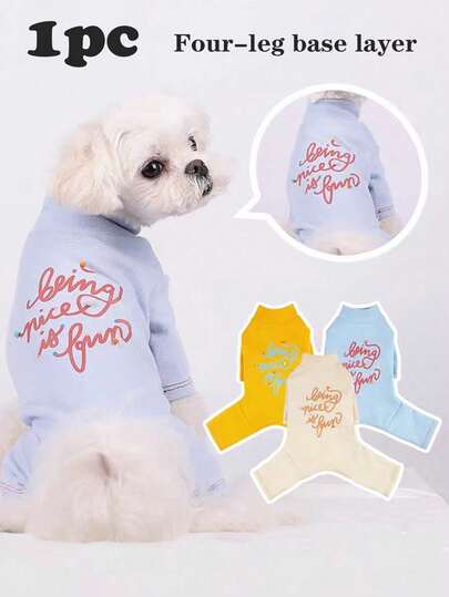 Bộ đồ liền thân bốn chân cho thú cưng, áo liền quần cho chó, đồ mặc nhà bốn chân cho chó Bichon Frise Teddy cỡ nhỏ và trung bình, đồ ngủ ấm áp mùa thu đông, chống lạnh và giữ ấm, thời trang và dễ thương, chống rụng lông, chống nắng, bảo vệ trong kỳ kinh nguyệt, thích hợp cho mặc hàng ngày, đi dạo, ngủ trong phòng, ngày nghỉ ngơi, tiệc kỷ niệm, tiệc thú cưng.