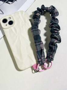 1条INS风图案手机挂绳，弹性绳，可爱女生腕带，防丢CCD钥匙扣吊坠 - 彩色 - 查看 5